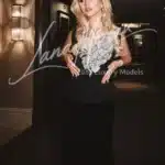 VIP escort with long blonde hair