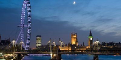 London Eye and Houses of Parliament