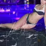 Sexy Thai beauty Emma in black bikini