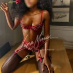 VIP escort Paris with rose detail