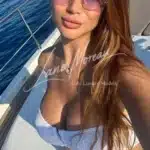 Glamorous Escort Girl in White