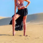 VIP Companion stands in the sand
