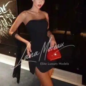 Chic VIP Model with red bag