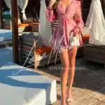 Chic Escort Lady London in pink gown
