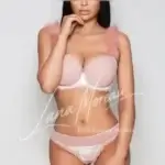 Elegant model in luxury lingerie