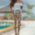 Kira, elite companion by poolside