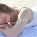 Gorgeous young Model at beach