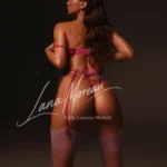 VIP companion NYC in pink lingerie and stockings