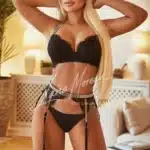 Glamorous High-Class Escort in Black