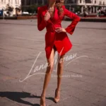 Luxury Escort Vienna in Red Dress