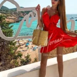 Red dress luxury escort Vienna