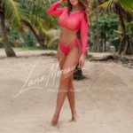 Glamorous Phuket escort in tropical setting