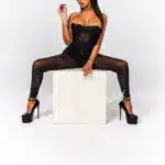 Elegant VIP Escort in catsuit